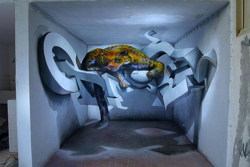 3D wall graffiti